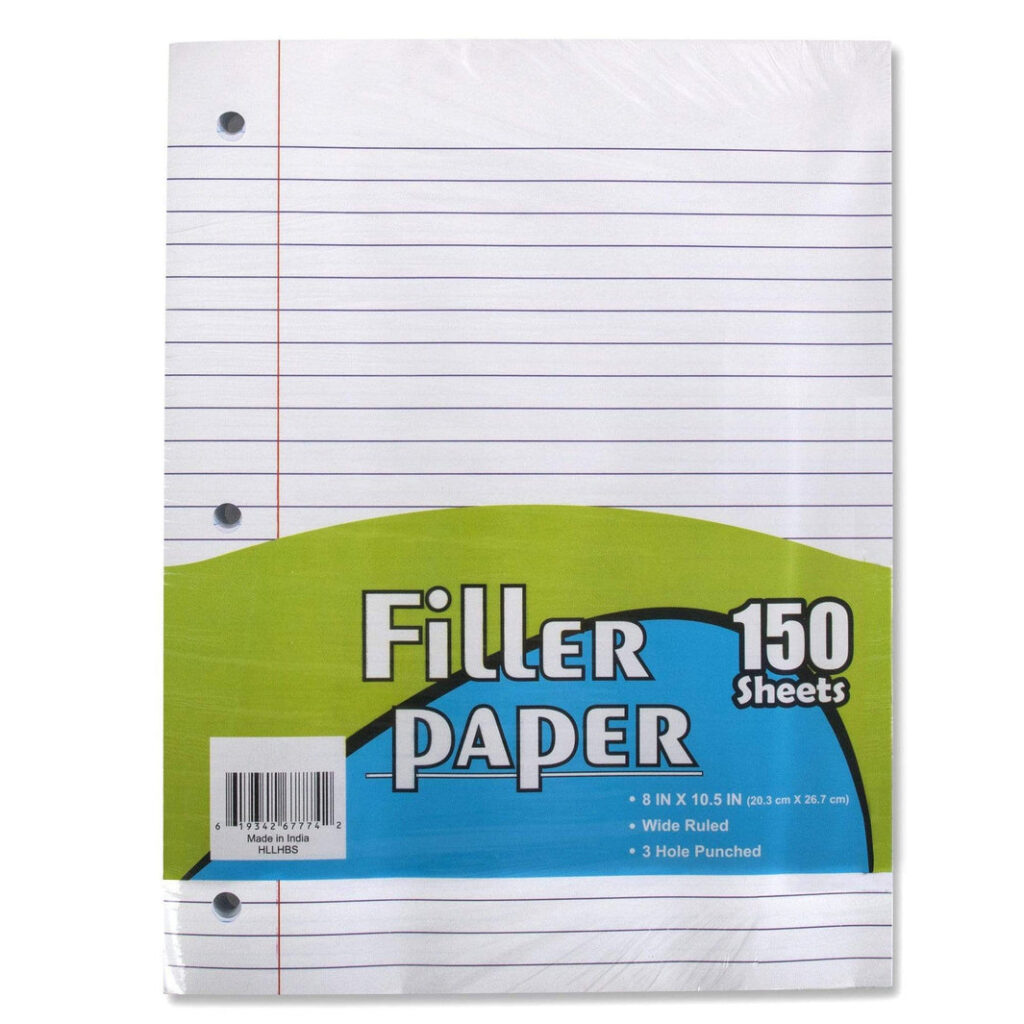 150 Sheets Filler Paper