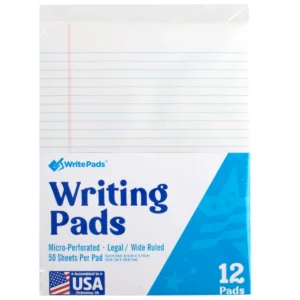 Wide-Ruled Letter Size Writing Pad