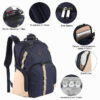 Beautiful Two Tone Backpack Diaper Bag