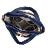 Beautiful Floral Navy Quilted Diaper Tote Bag