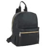 10-Inch Black Vinyl Portable Backpack