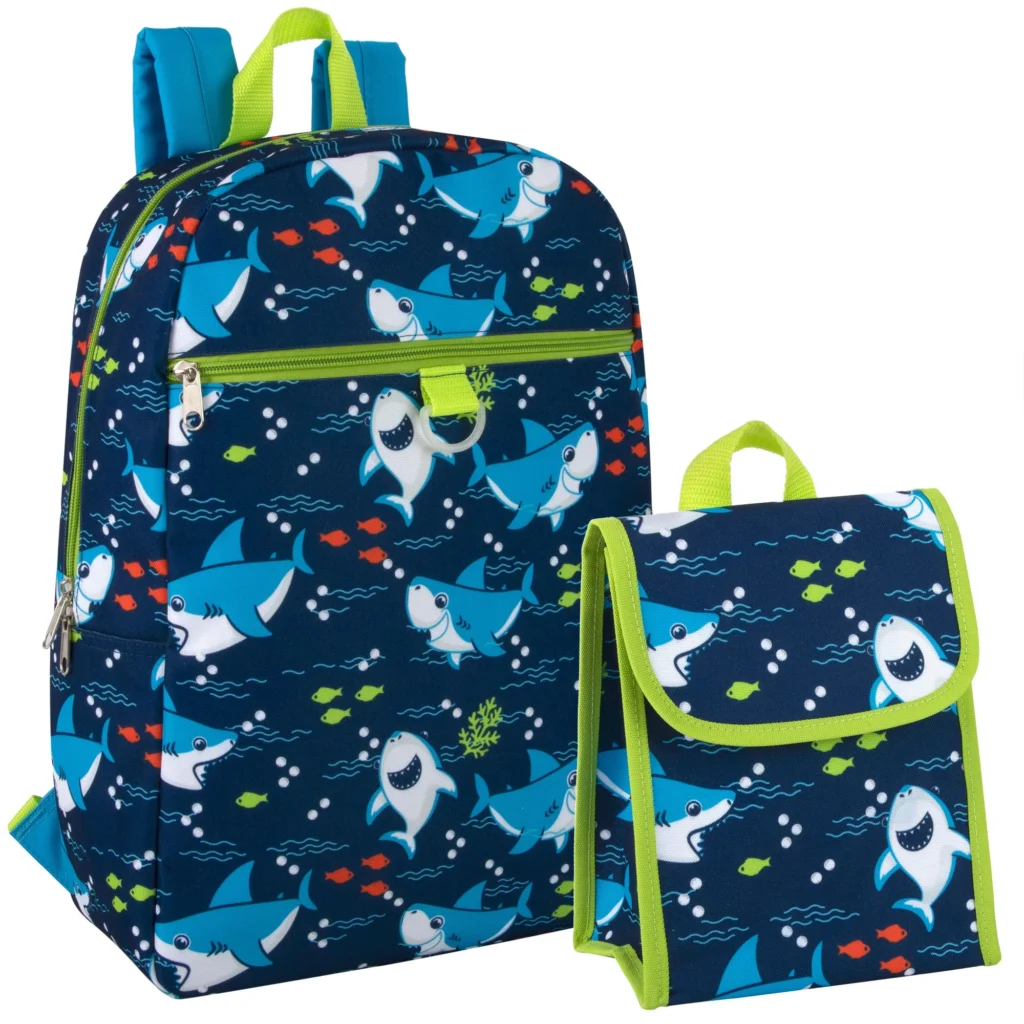 16-Inch Beautiful Backpack with Lunch Bag