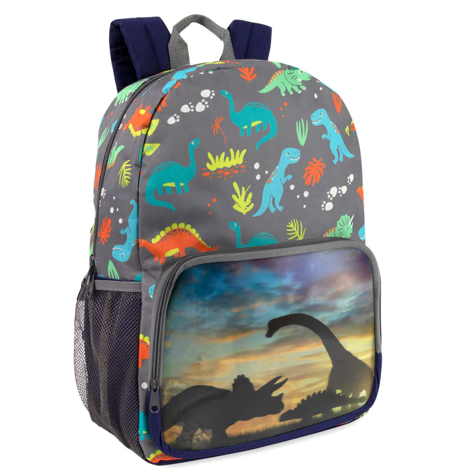 17-Inch Beautiful Dinosaur Backpack