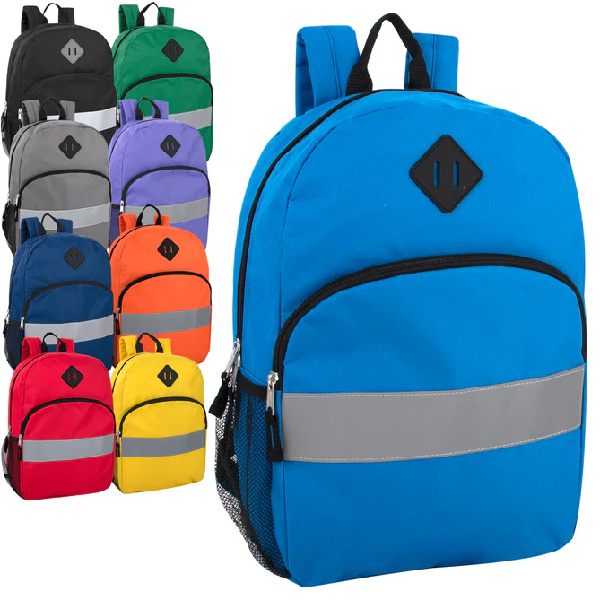 17-Inch Safety Reflective Backpack