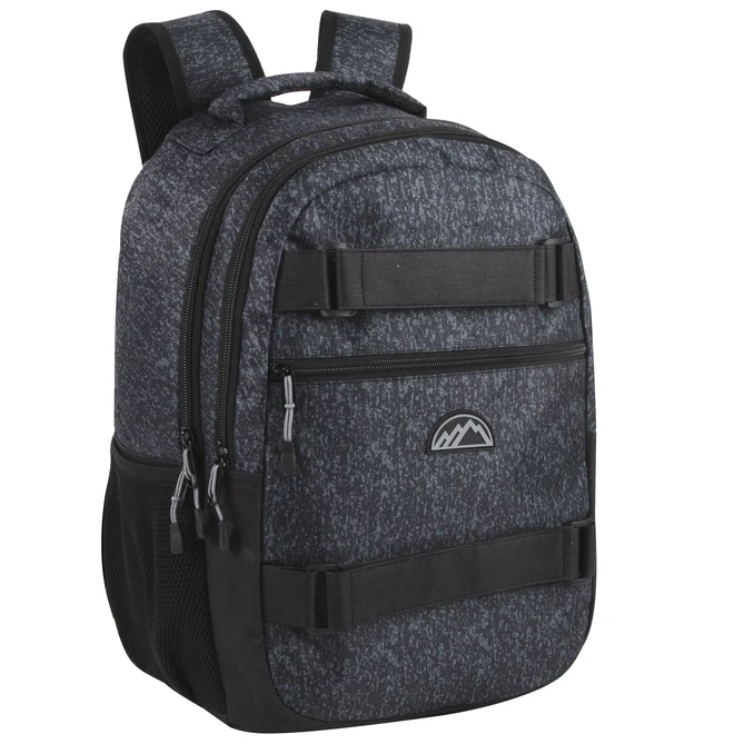 19-Inch Dual-Strap Grey Skate Bag