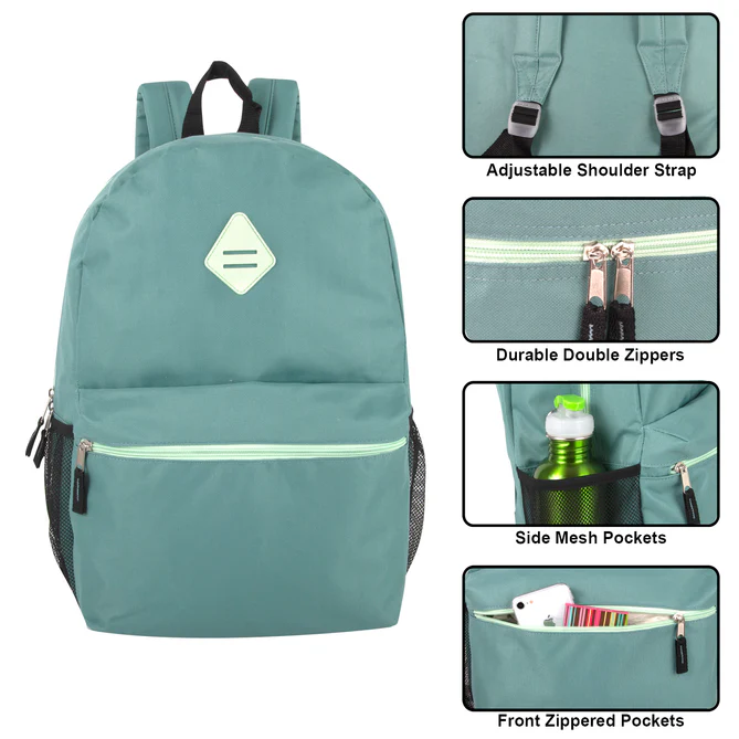 19-Inch Girls Beautiful Lash Tab Backpack