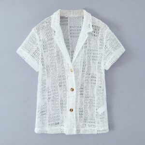 Seaside Collar Short Sleeved Shirt