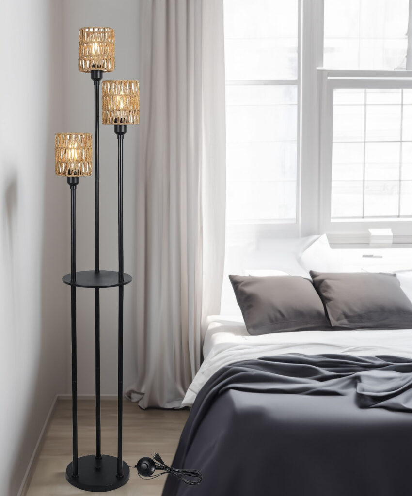 3-Light Tall Floor Lamp