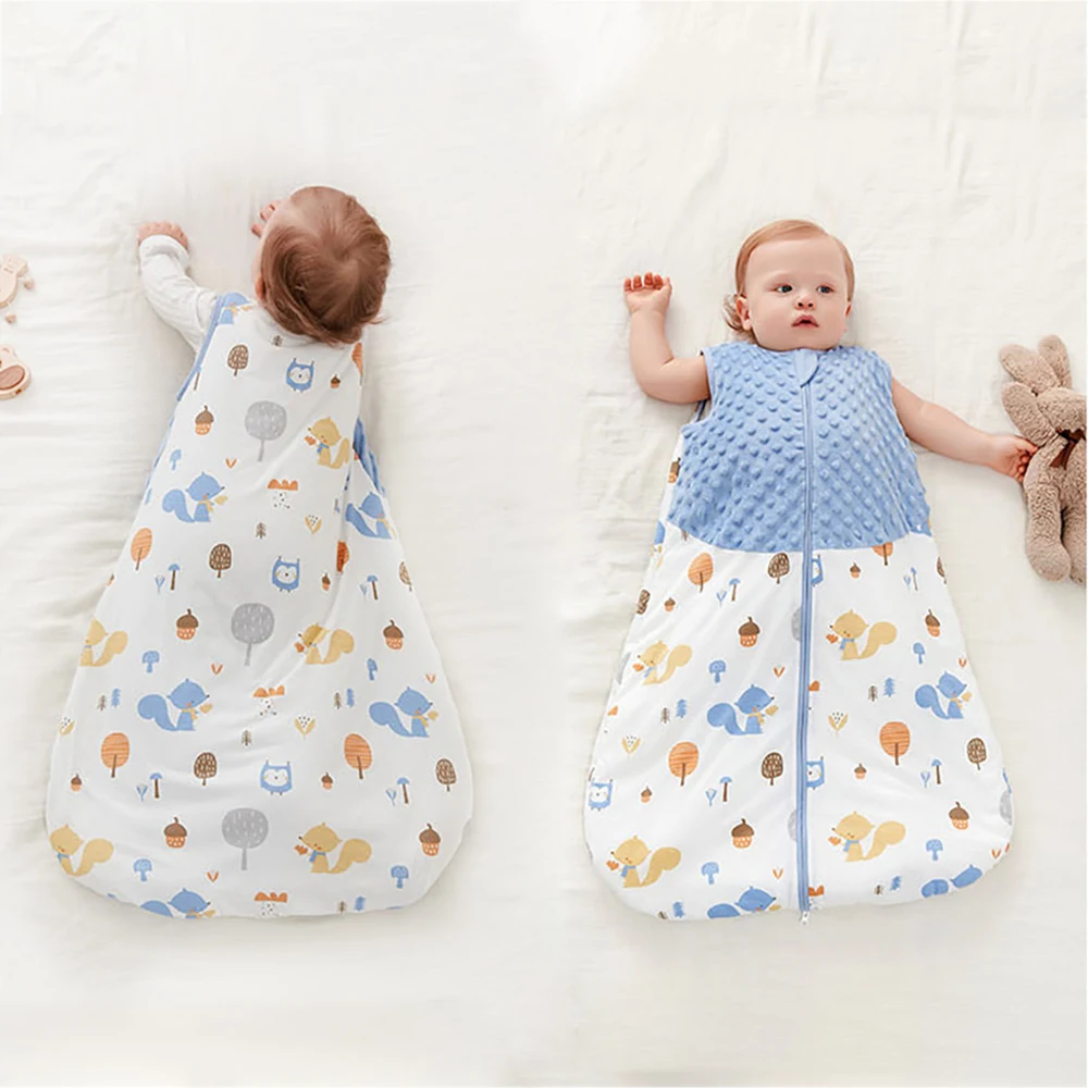 Baby anti kick pure cotton children sleeping bag