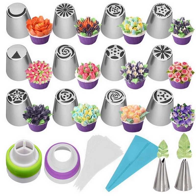 Stainless Steel Icing Piping Nozzles Set