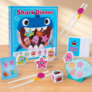 Childrens puzzle shark feeding game
