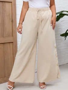 Tied Wide-Leg Pants
