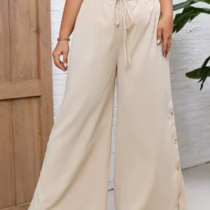 Tied Wide-Leg Pants