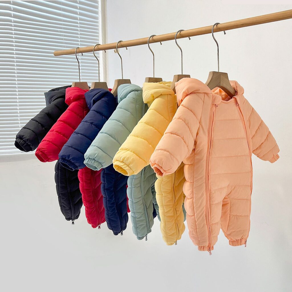 Baby jumpsuit, thickened in winter, crawling clothes