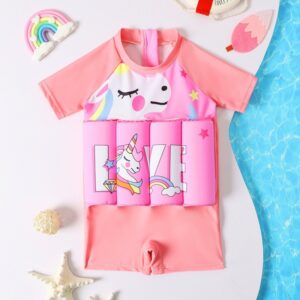 Short-sleeved Children's Swimsuit