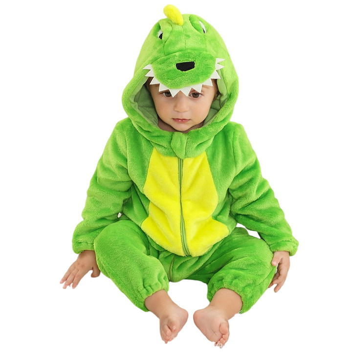 Children flannel crawling clothes