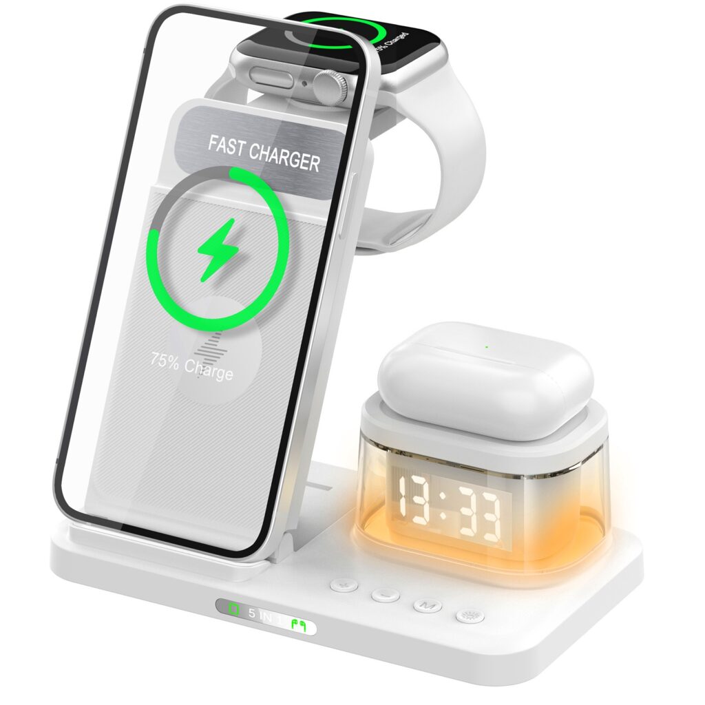 15W 5-in-1 Wireless Charging Station Card