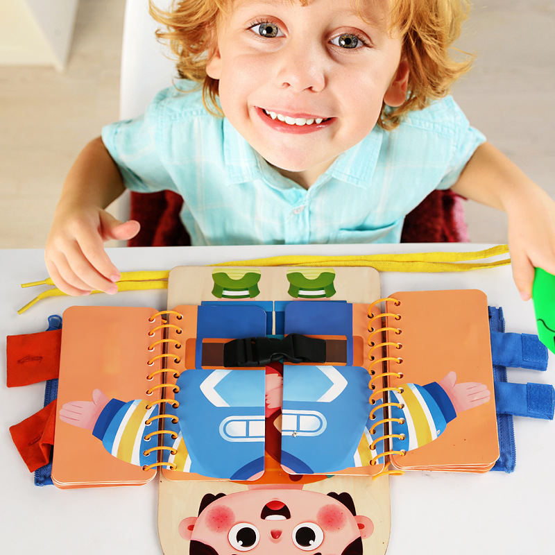 Childrens puzzle multi-layer busy board