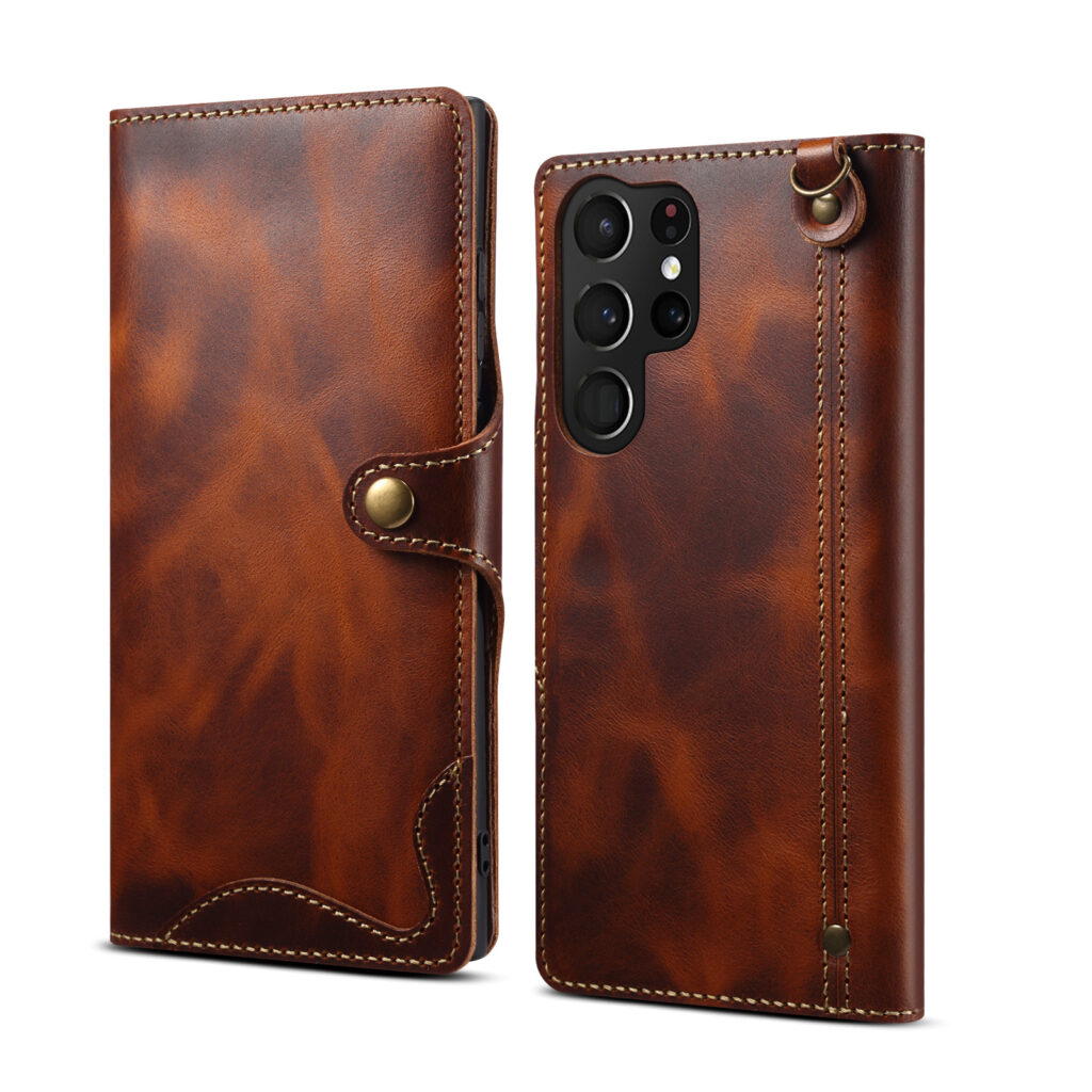 Samsung S22 retro leather case