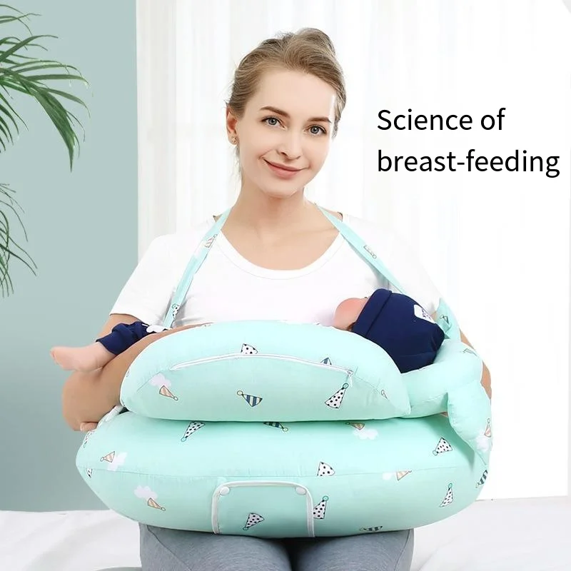 Newborns Moms Breastfeeding Pillow Nursing Pillow Multifunctional for Breastfeeding and Waist Support