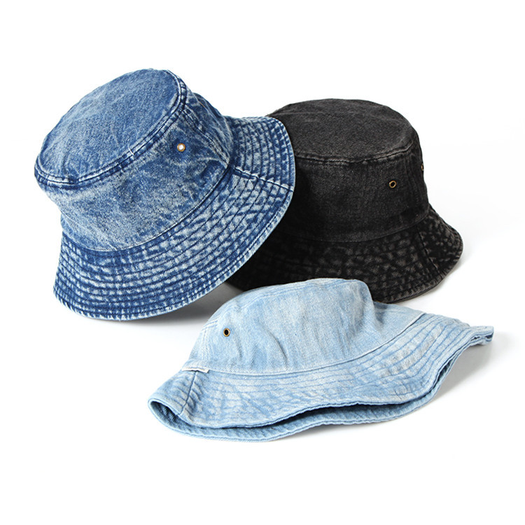 Washed Denim Summer Hat