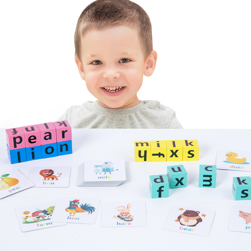 Children learning blocks kindergarten