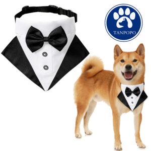 TANPOPO Wedding Suit Dog Bibs