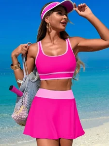 Scoop Neck Swim Set