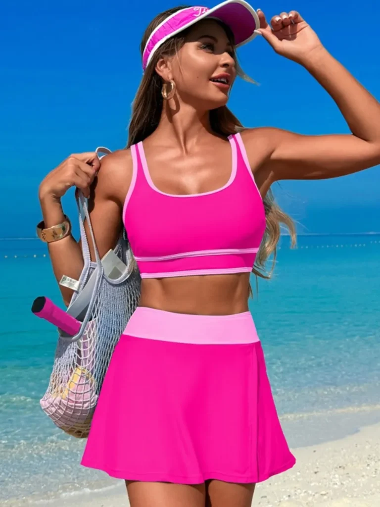 Scoop Neck Swim Set