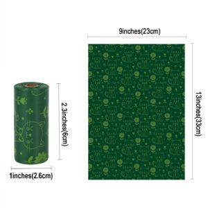 60 Rolls Pet Garbage Bags