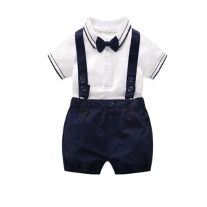 Summer Baby Boy Short Sleeve Romper