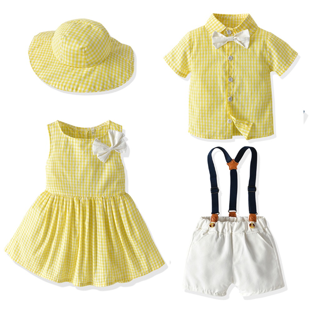 Siblings Checker Summer Casual Suit