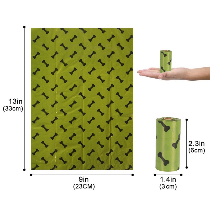 18 Rolls Pet Litter Bags