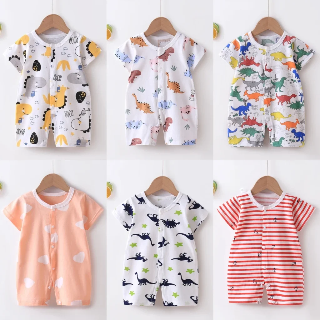 Newborn Short-Sleeved Romper