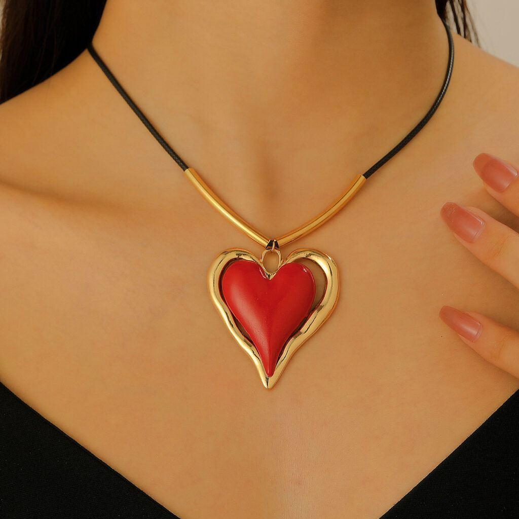 Large Heart Women's Necklace