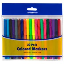 20-Pack Multicoloured Markers