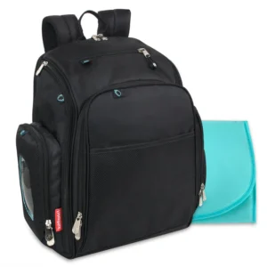 Black Fisher-Price Luxury Multi-Pocket Bag