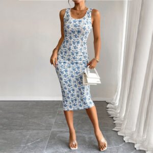 Floral Suspender Dress