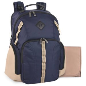 Beautiful Two Tone Backpack Diaper Bag