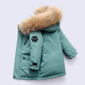Boys Fur Hooded Jacket