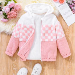 Kids Hooded Plush Jacket