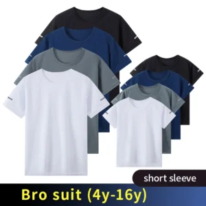 Boys Quick-Dry Short Sleeve T-Shirt