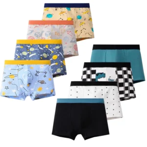 4pcs Cotton Boys Dinosaur Briefs