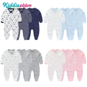 3-Pack Unisex Baby Rompers