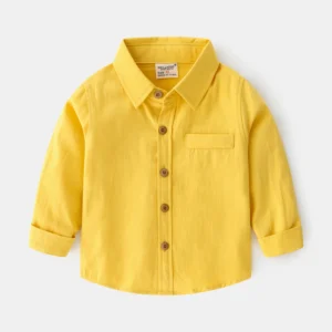 Cute Cotton Long Sleeve Shirt for Boys