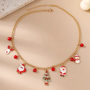 Christmas Bell Pendant Necklace