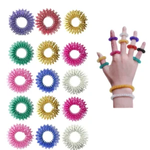10PCS Spiky Sensory Finger Rings
