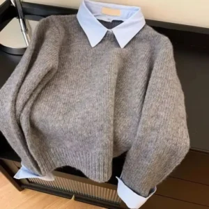 Women's Collar Knit Sweater