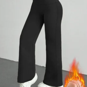 Women's Fleece High Waist Lined Warm Pants