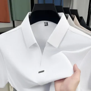 Men’s Casual Solid Color Polo Shirt